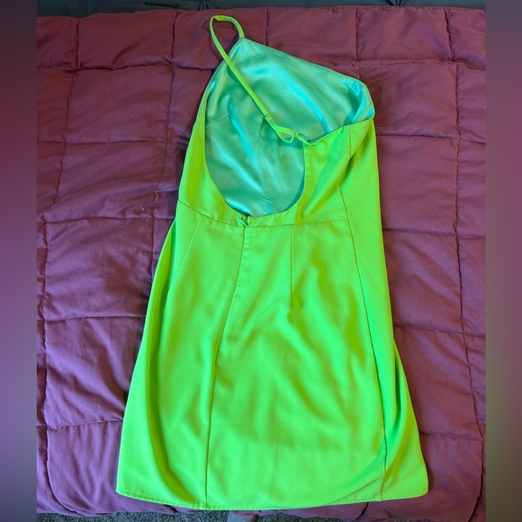Revolve Lovers and Friends Rizelle Mini Dress in Lime - Picture 4 of 5